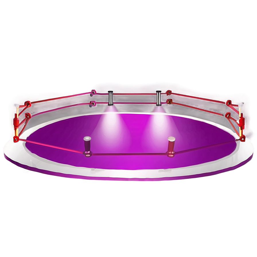 Wrestling Ring Under Spotlight Png Wix79 PNG image