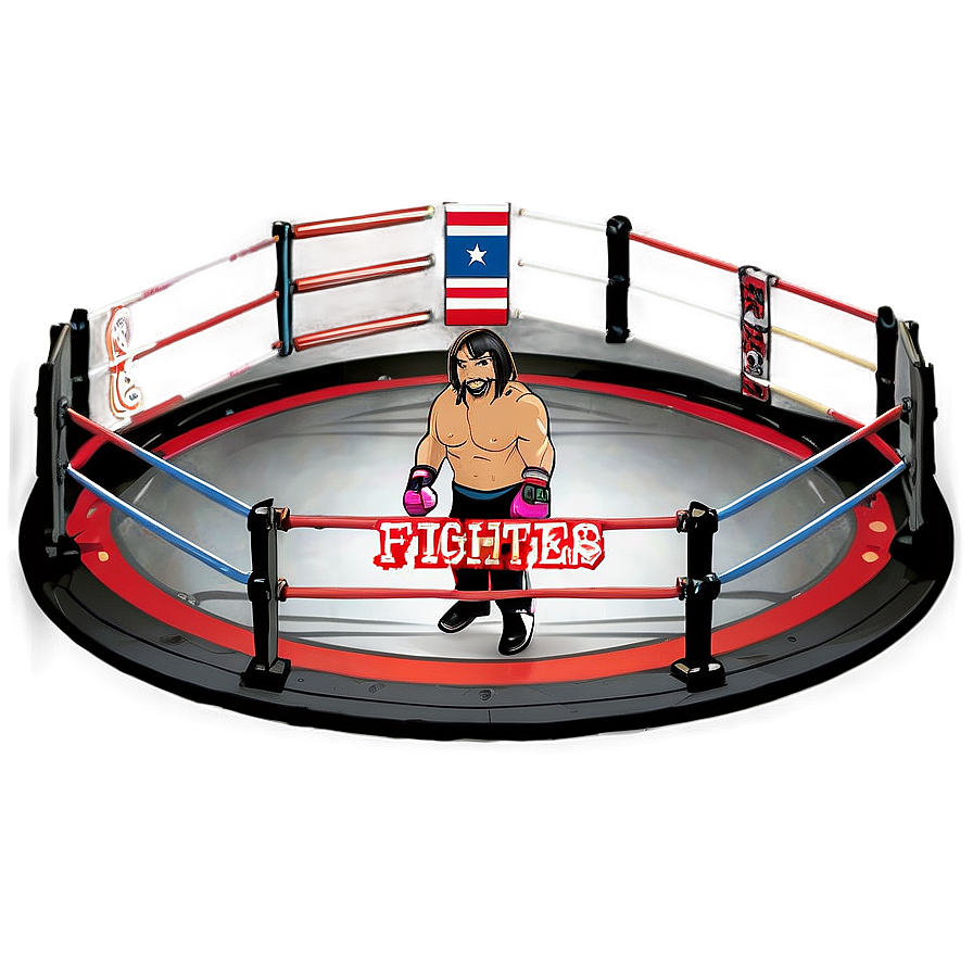 Wrestling Ring With Fighters Png Dpb31 PNG image