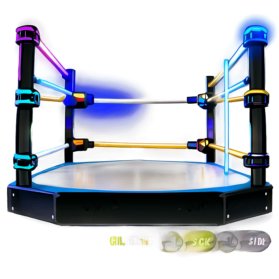 Wrestling Ring With Led Lights Png Tlj PNG image