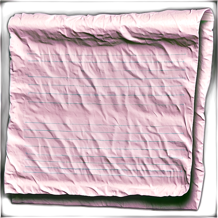 Wrinkled Paper Note Sheet Png 06282024 PNG image