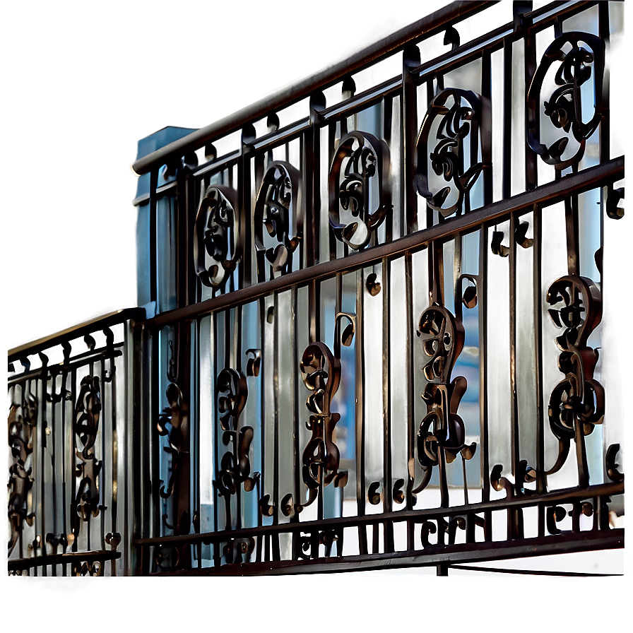 Wrought Iron Balcony Railing Png Skd PNG image