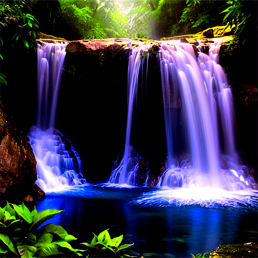 Wv Enchanting Waterfall Escape Png Oeq11 PNG image