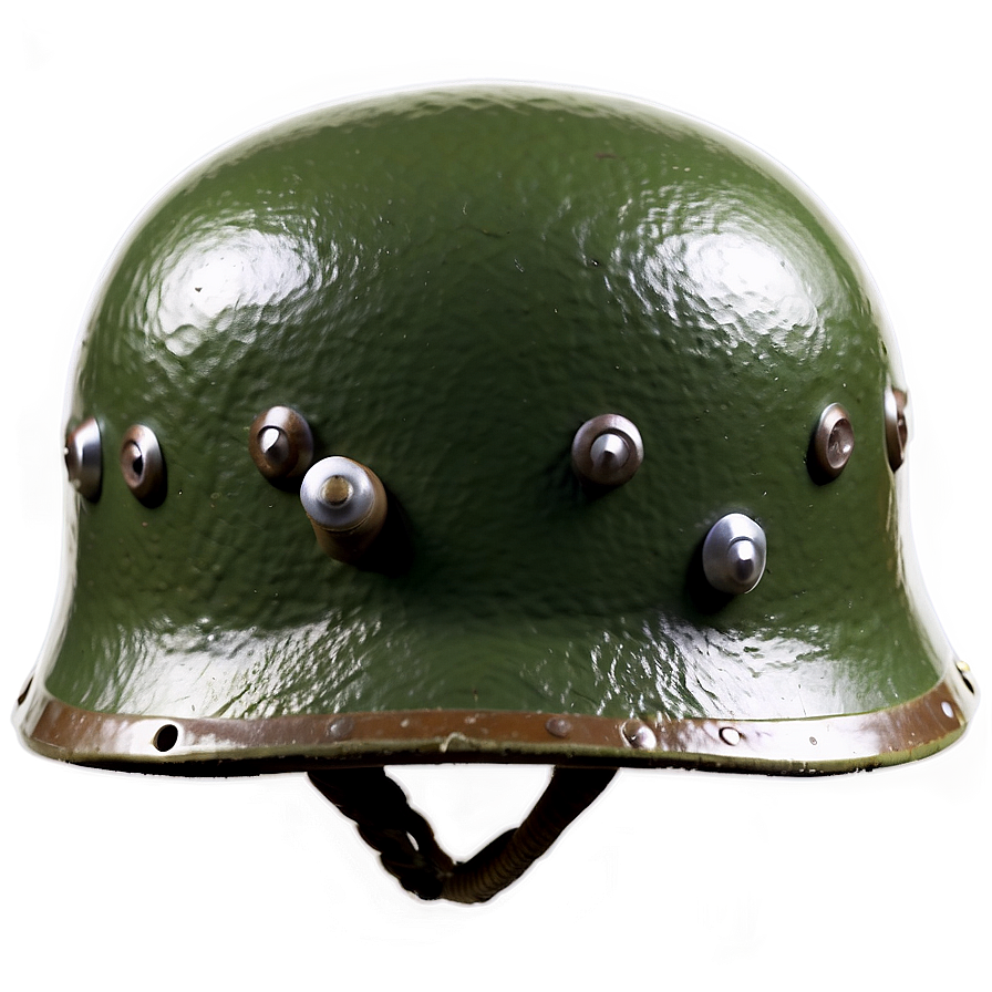 Ww2 Helmet With Bullets Png 06132024 PNG image