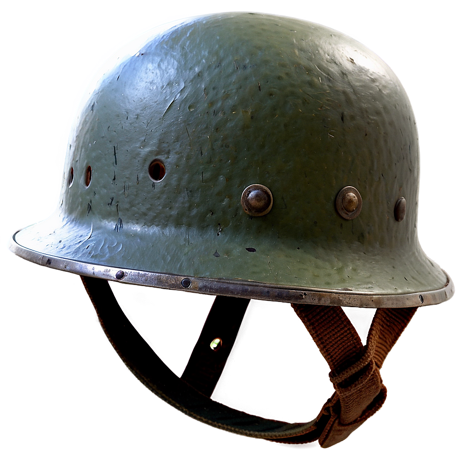 Ww2 Helmet With Straps Png Asw80 PNG image