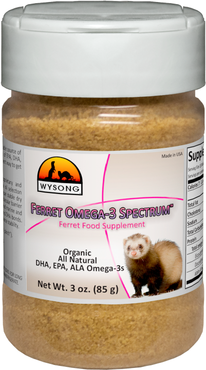 Wysong Ferret Omega3 Supplement Jar PNG image