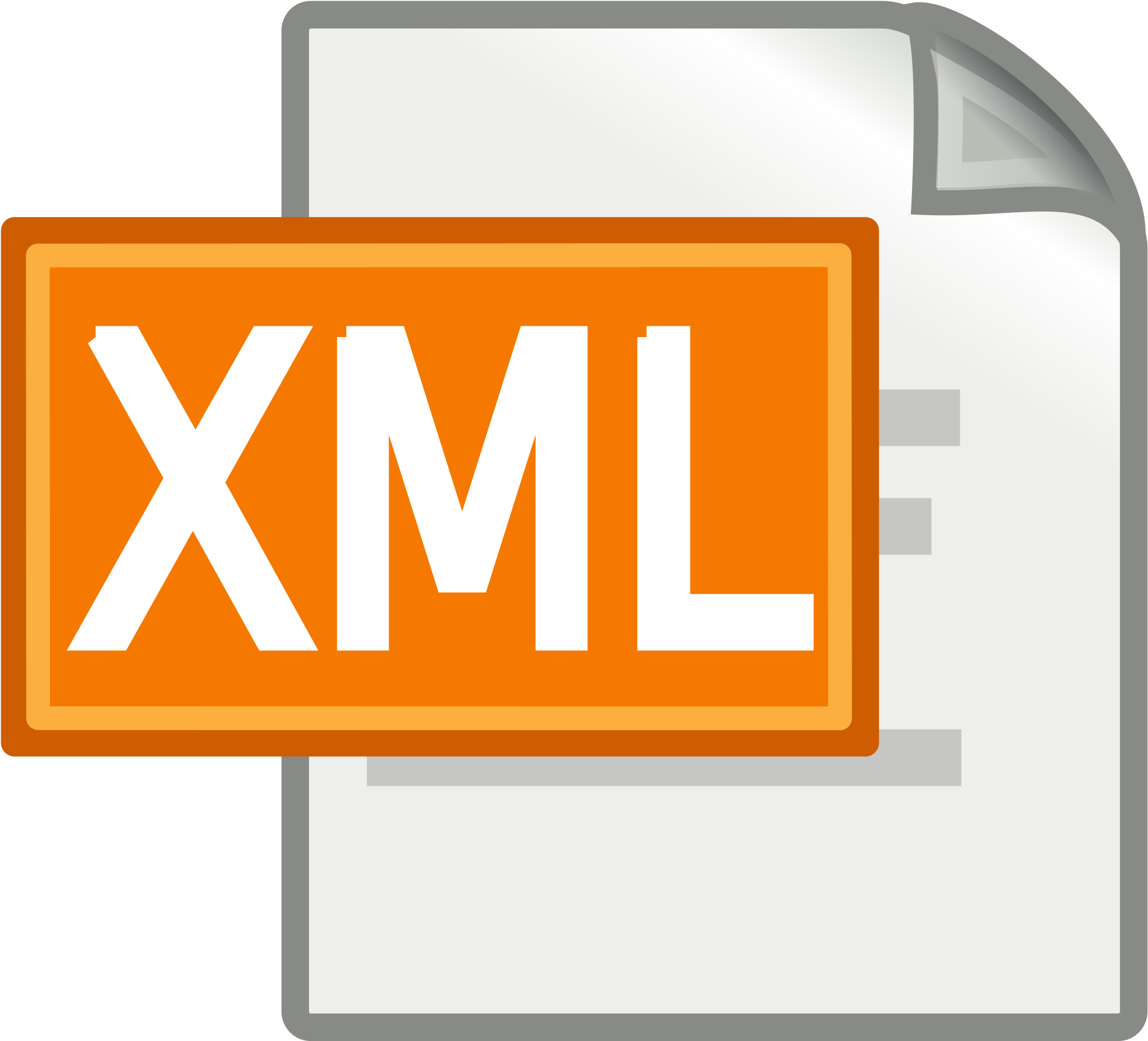 X M L File Icon PNG image