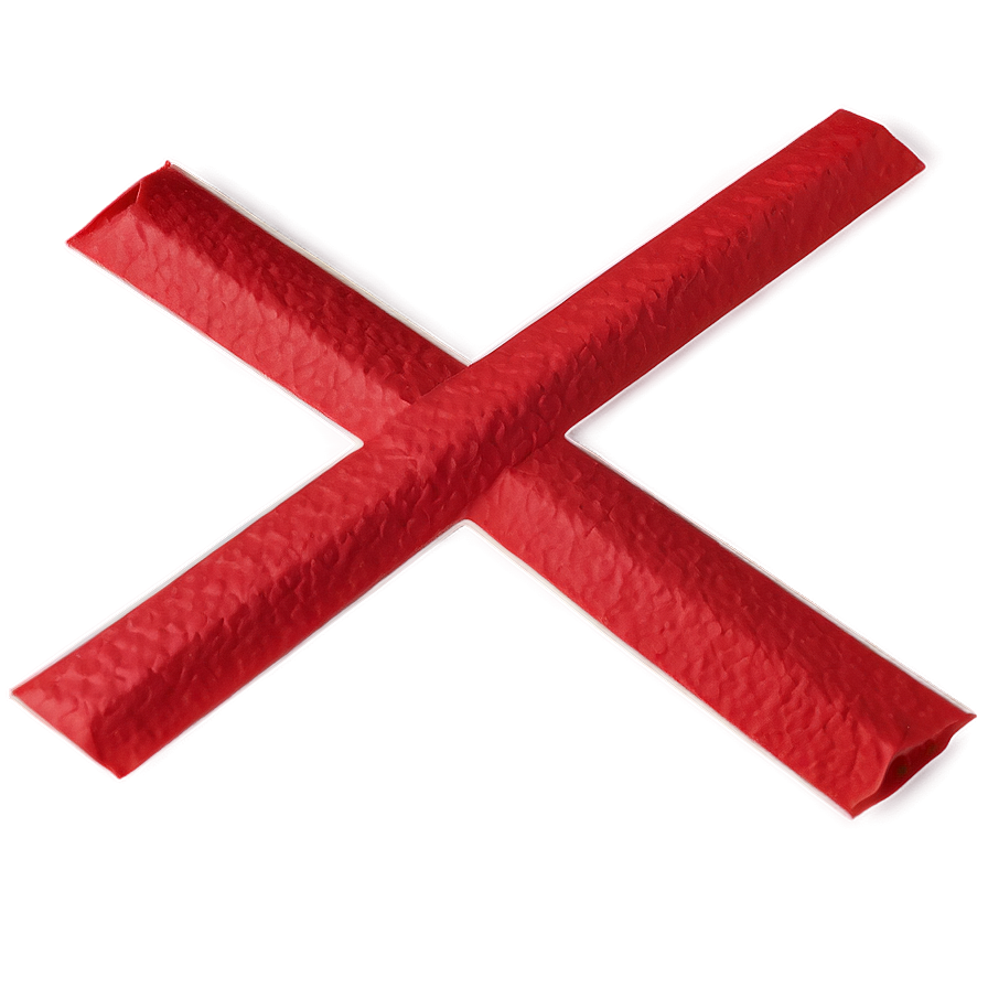 X Mark On Paper Png Gmw78 PNG image