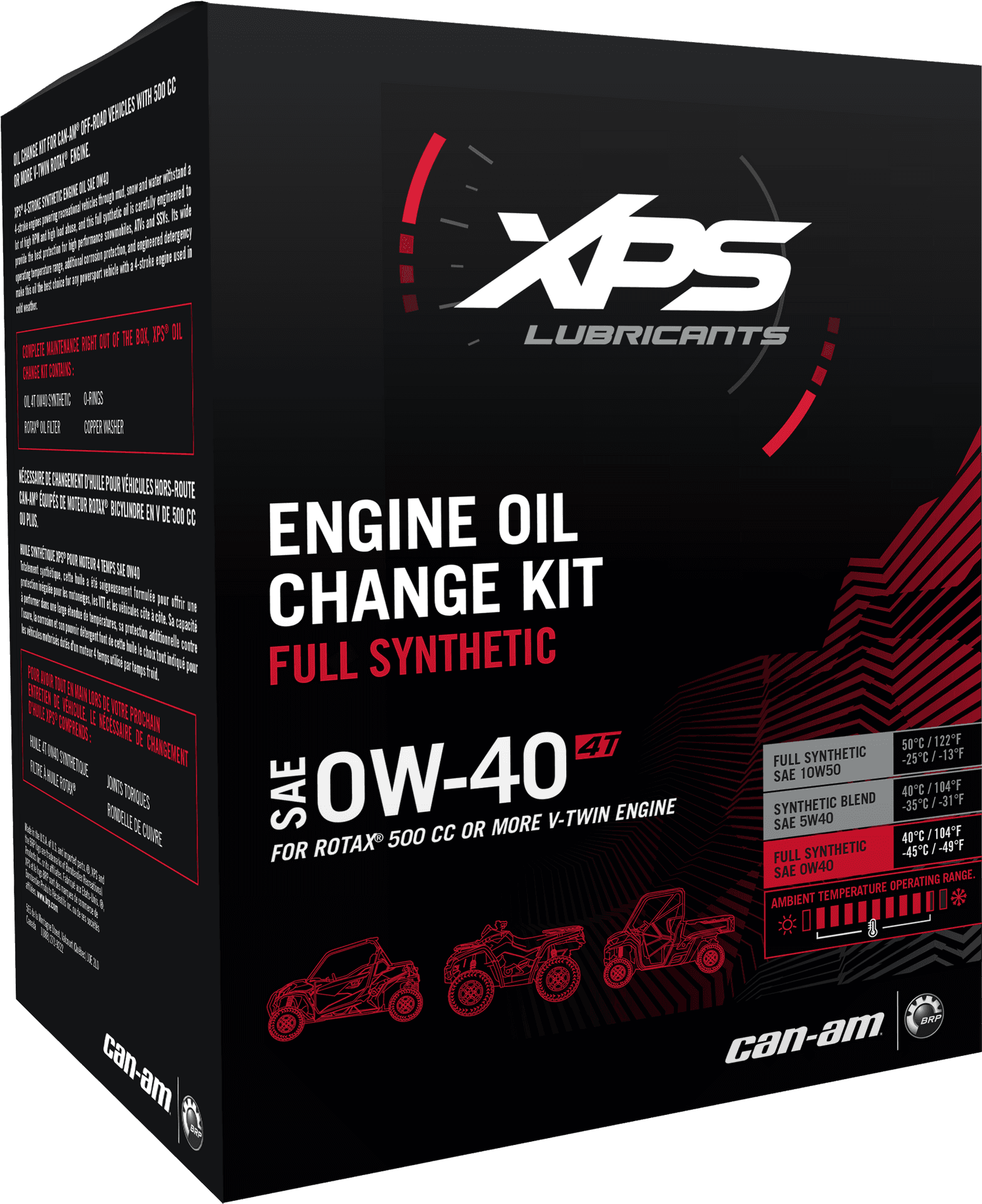 X P S Engine Oil Change Kit Full Synthetic O W40 PNG image