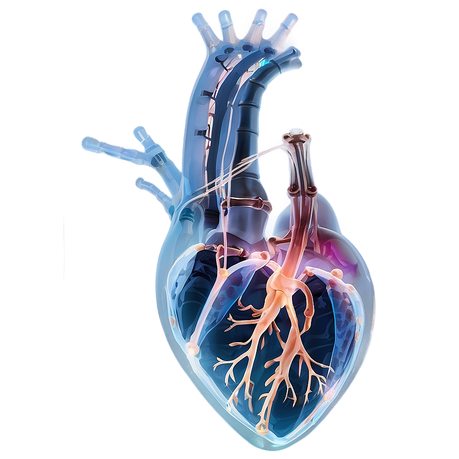 X Ray Heart Image Png 06252024 PNG image