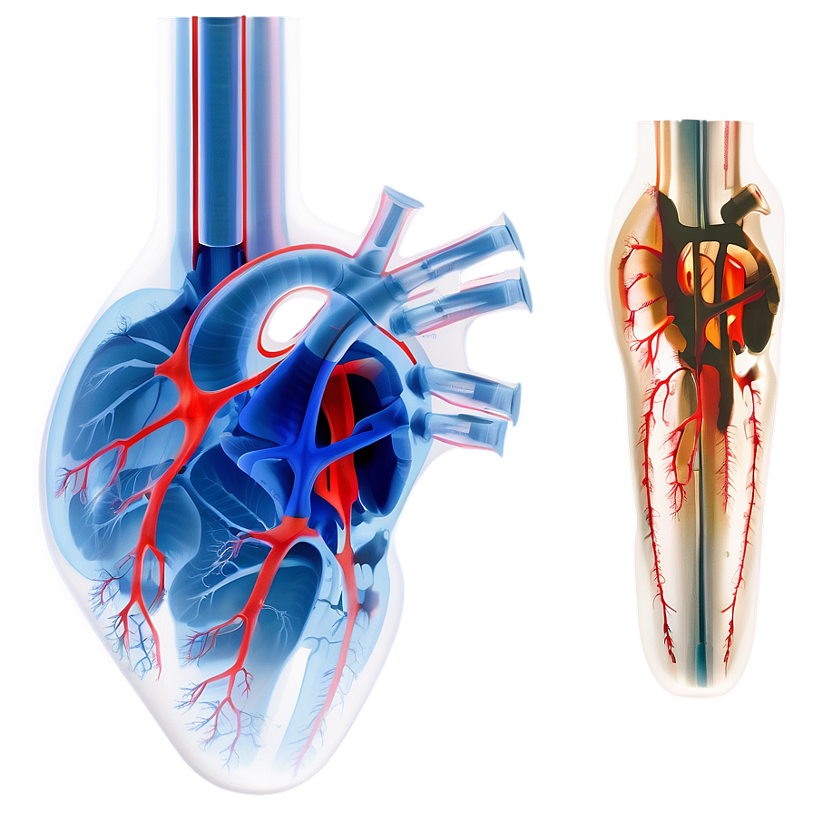 X Ray Heart Image Png 06252024 PNG image