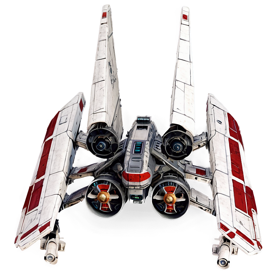 X Wing Front View Png Sic47 PNG image