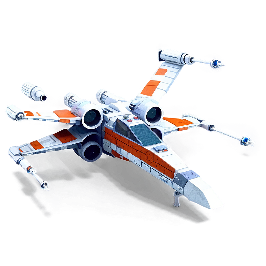 X Wing Top View Png 06132024 PNG image