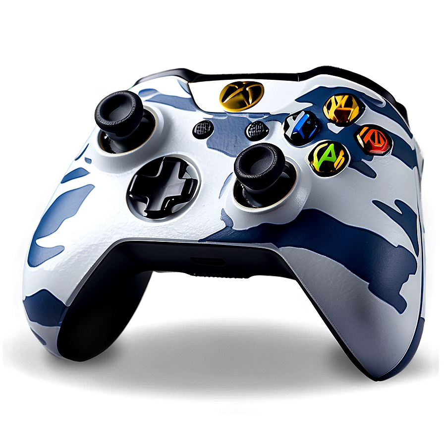 Xbox Controller Arctic Camo Png Fle PNG image