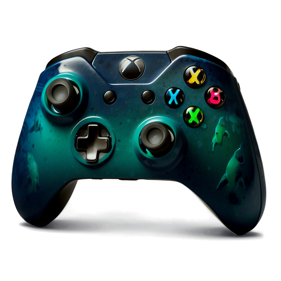 Xbox Controller Ocean Shadow Png 05252024 PNG image