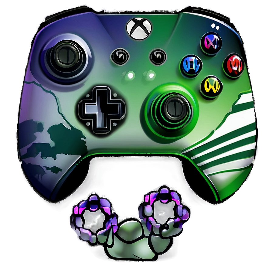 Xbox Controller Space Theme Png Onb PNG image