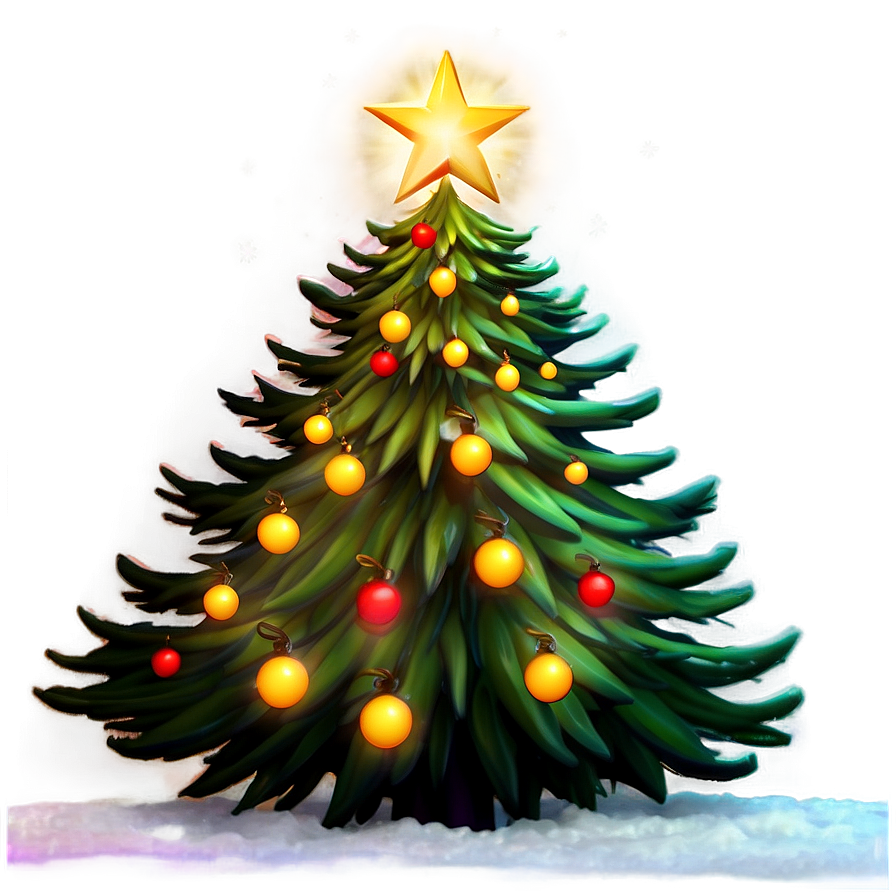 Xmas Tree Sunset Backdrop Png 24 PNG image