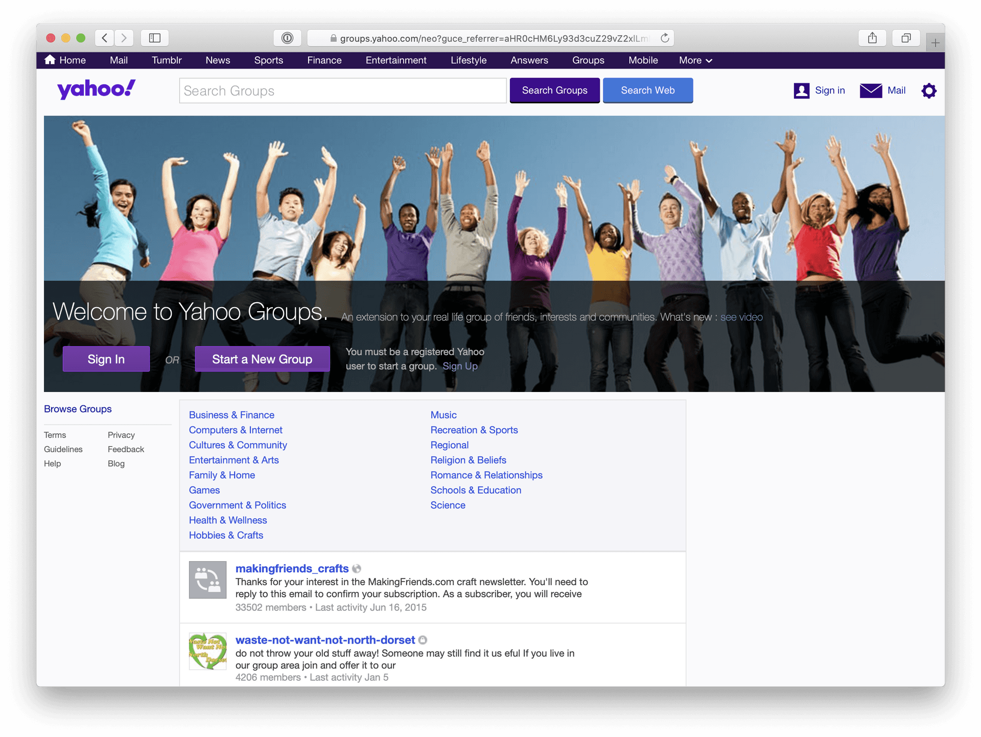 Yahoo Groups Celebration PNG image