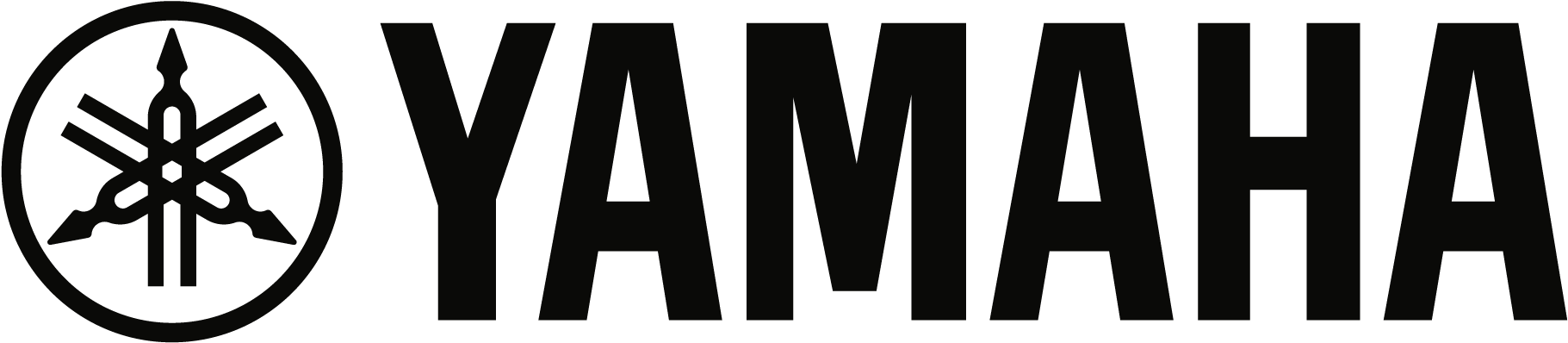 Yamaha Logo Blackand White PNG image