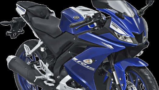Yamaha R15 Blue Motorcycle PNG image