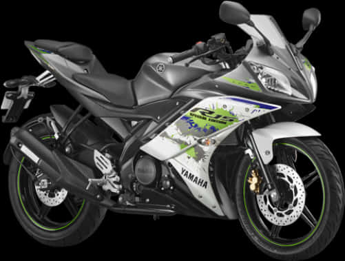 Yamaha R15 Sportbike Profile View PNG image