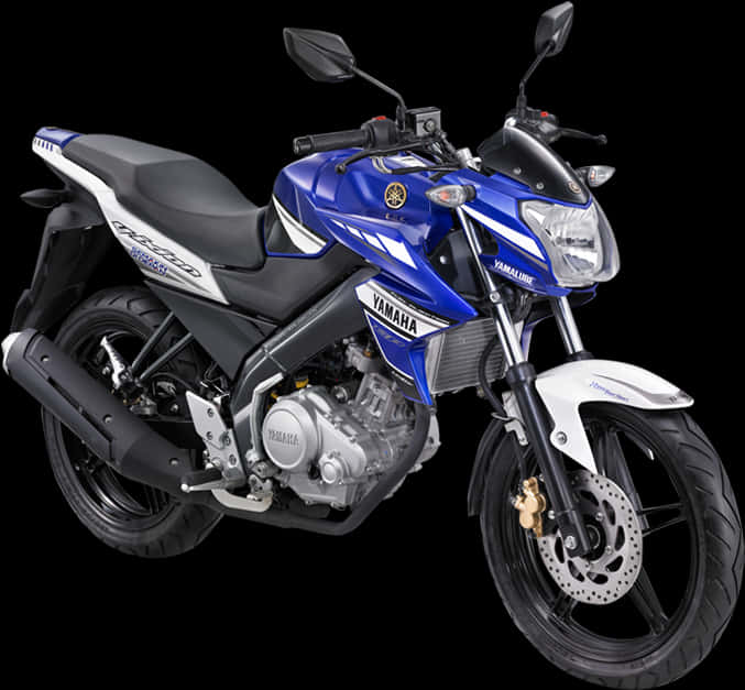 Yamaha Sport Motorcycle Blue PNG image