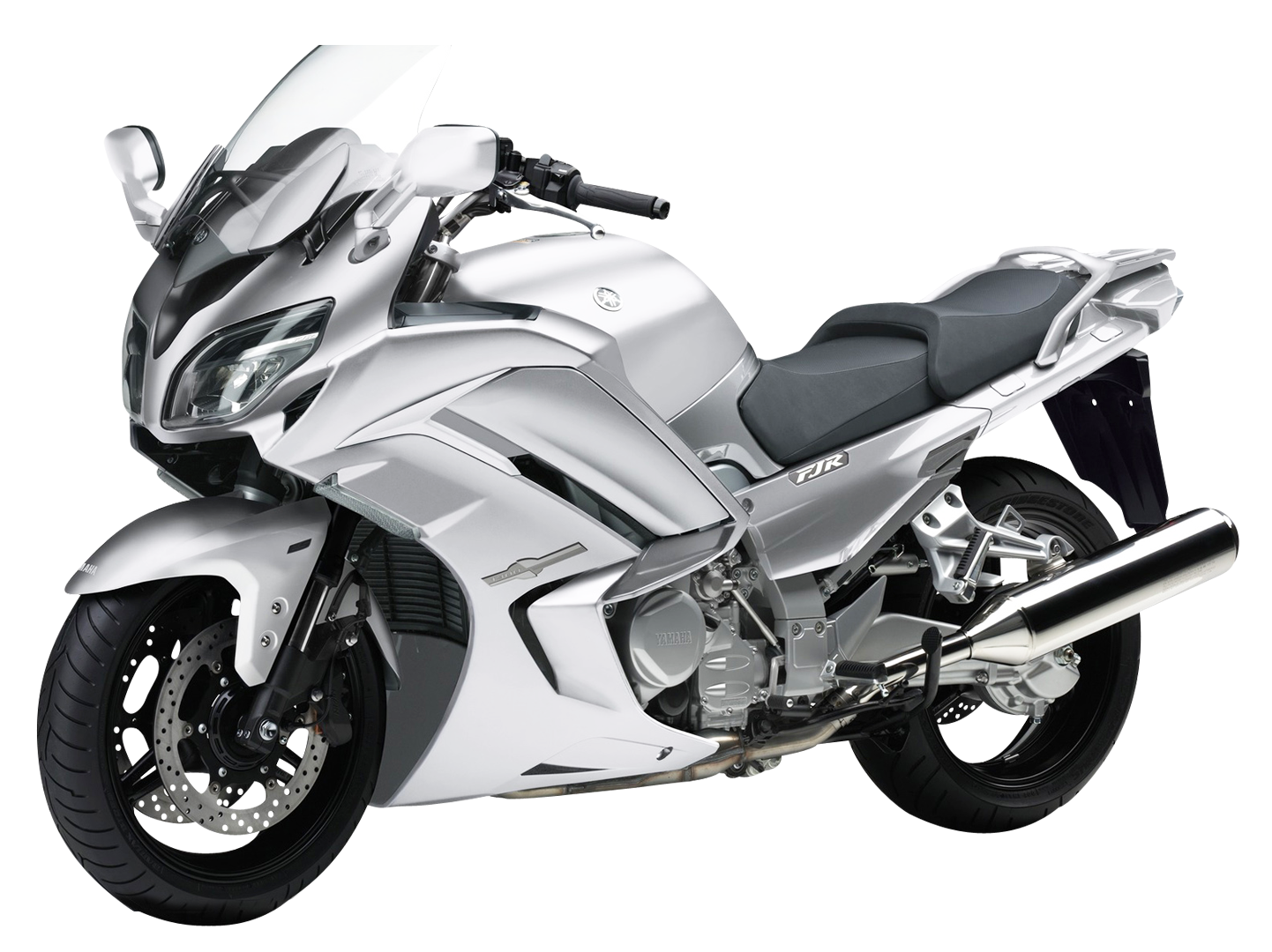 Yamaha Sport Touring Motorcycle Silver PNG image