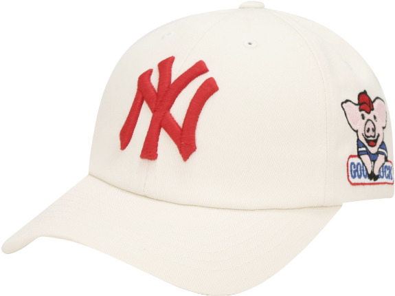 Yankees Capwith Character Embroidery PNG image