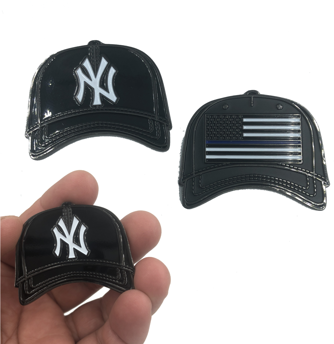 Yankees Hat Pins Collection PNG image