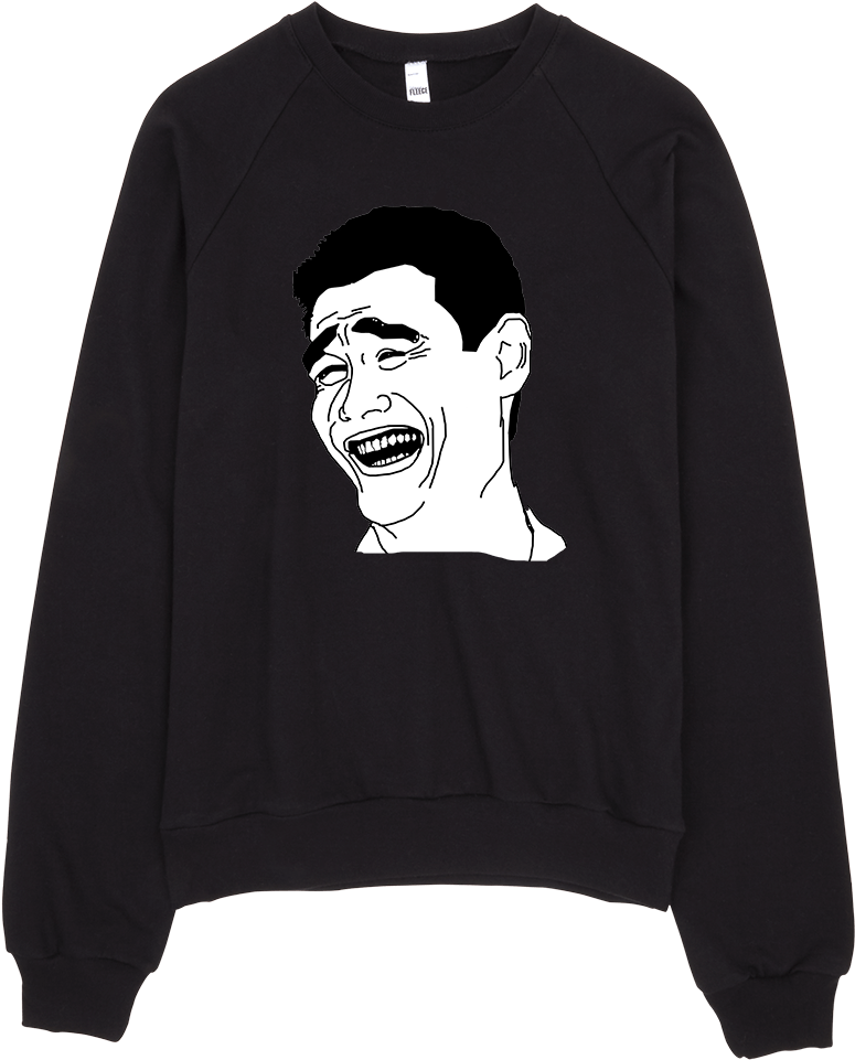 Yao Ming Face Meme Sweatshirt PNG image