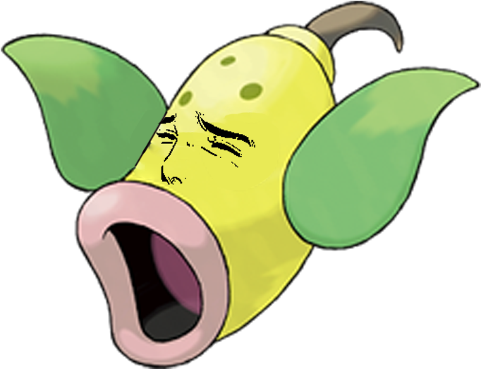 Yaranaika Faceon Pokemon Weepinbell PNG image