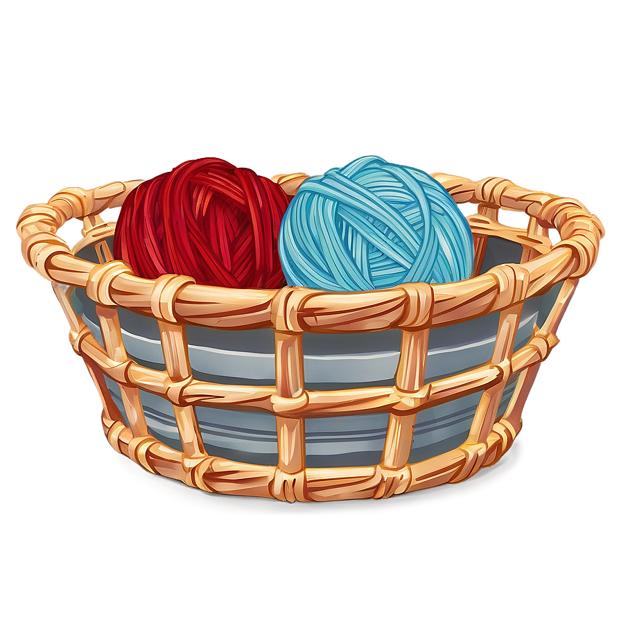 Yarn Ball In Basket Png 69 PNG image