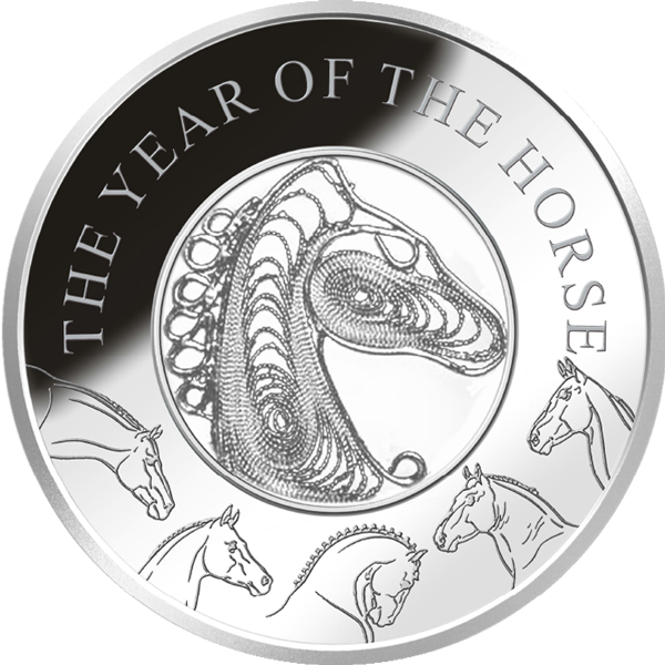 Yearofthe Horse Commemorative Coin PNG image