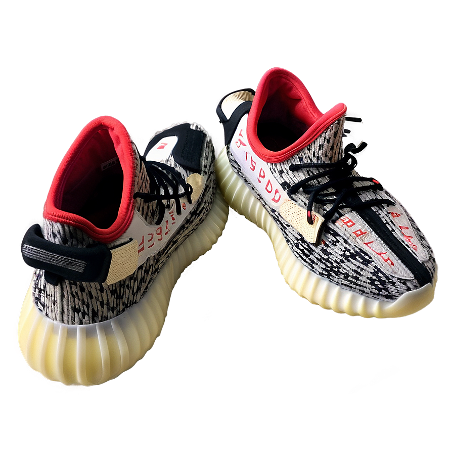 Yeezy Bred Sneakers Png 06252024 PNG image