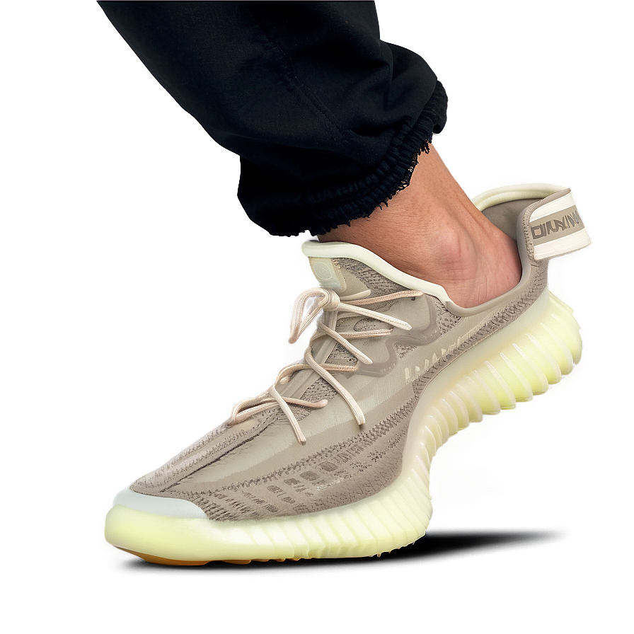 Yeezy Natural Light Shoes Png 06252024 PNG image