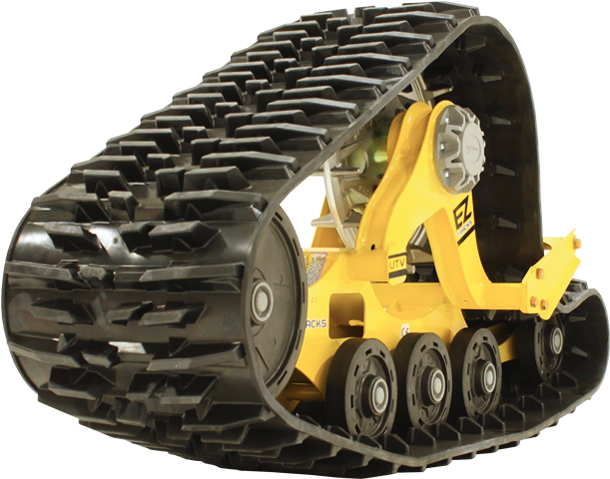 Yellow A T V Track Conversion Kit PNG image