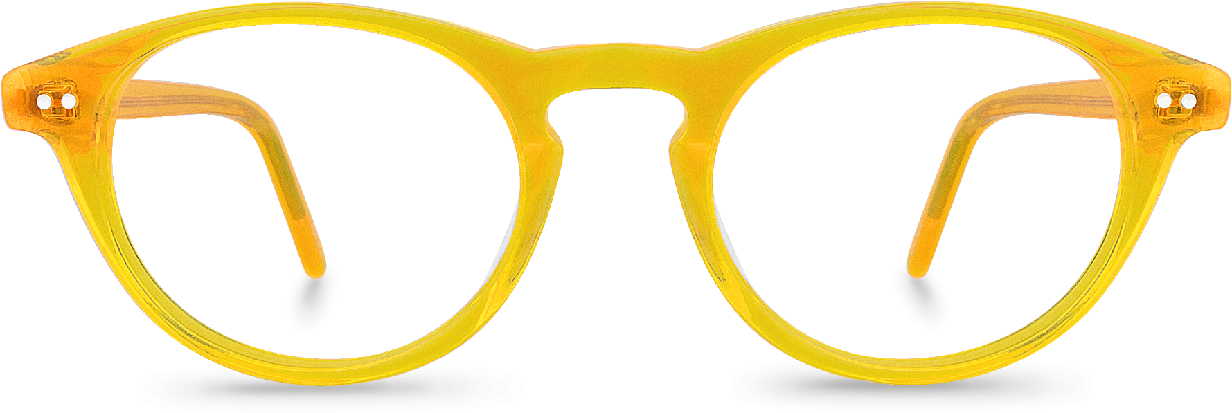 Yellow Acetate Eyeglasses Ralph Lauren PNG image