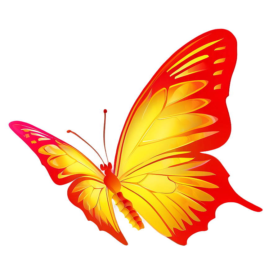 Yellow And Orange Butterfly Png 68 PNG image