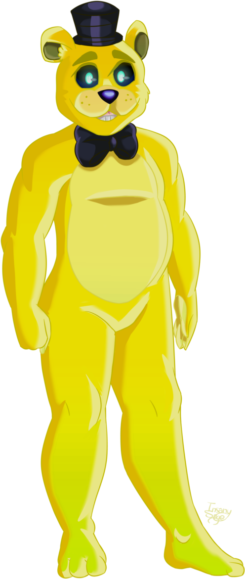 Yellow_ Animated_ Bear_ Character PNG image