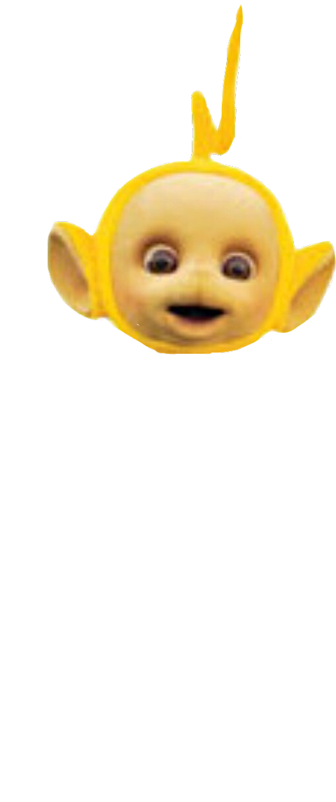 Yellow Animated Character Floating PNG image