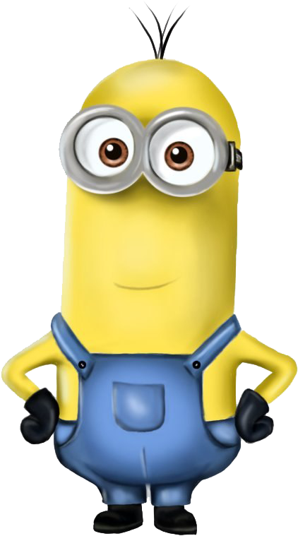 Yellow Animated Character Minion Kevin PNG image