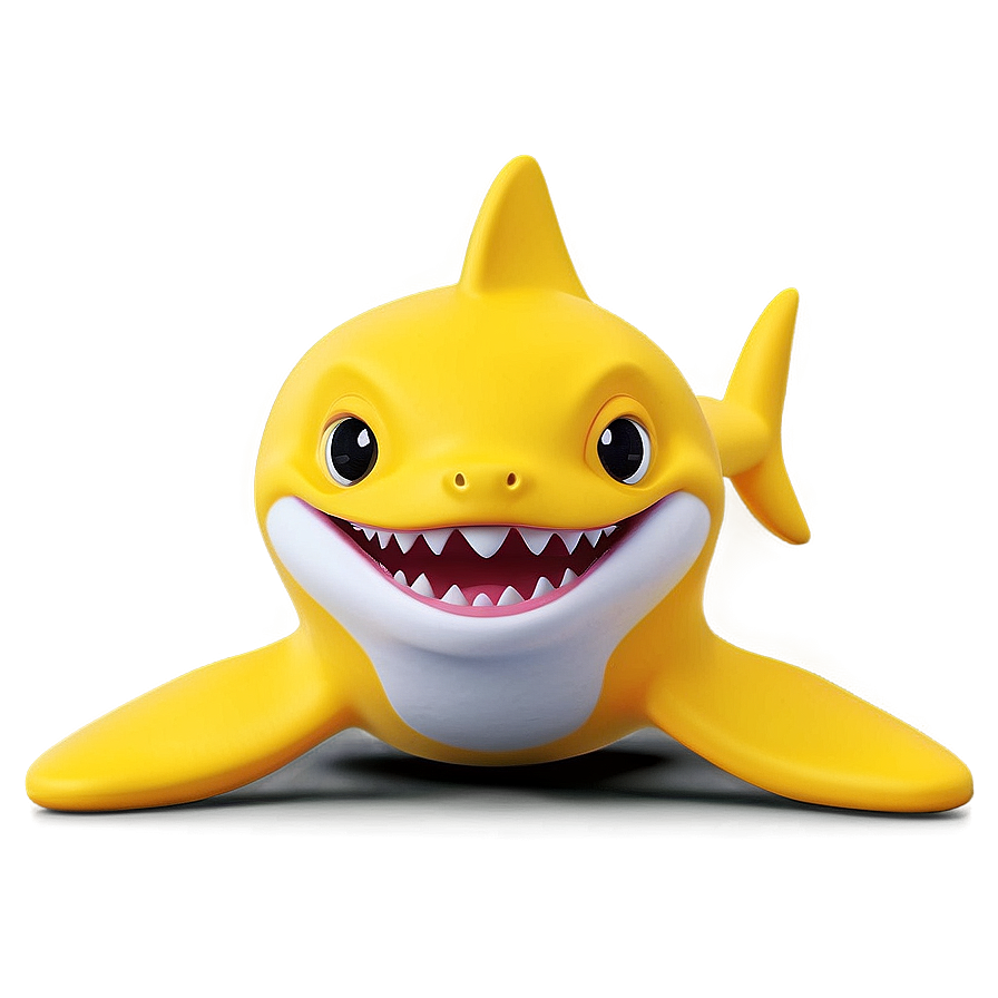 Yellow Baby Shark With Smile Png Uyt81 PNG image