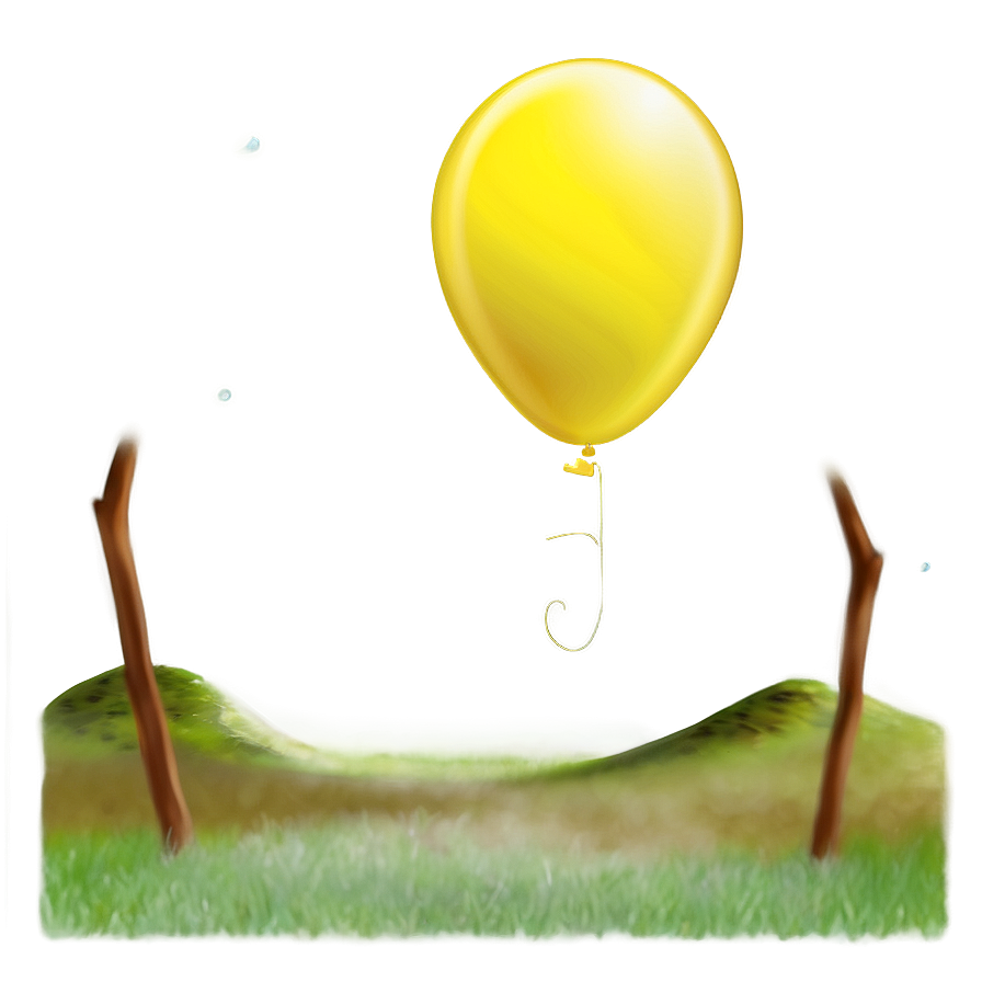 Yellow Balloon In Sky Png Avr17 PNG image