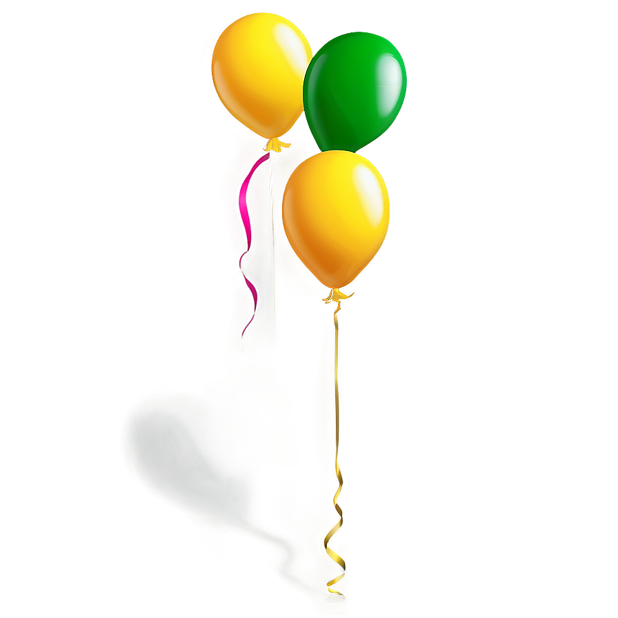 Yellow Balloon Shadow Png Qkh PNG image