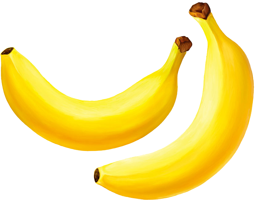 Yellow Bananas Transparent Background PNG image