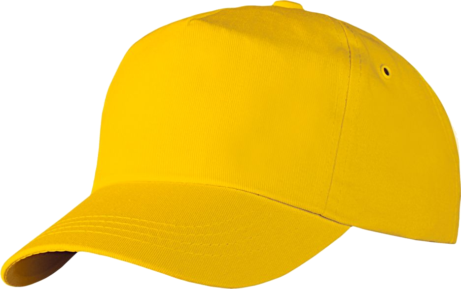 Yellow Baseball Cap Isolated PNG image