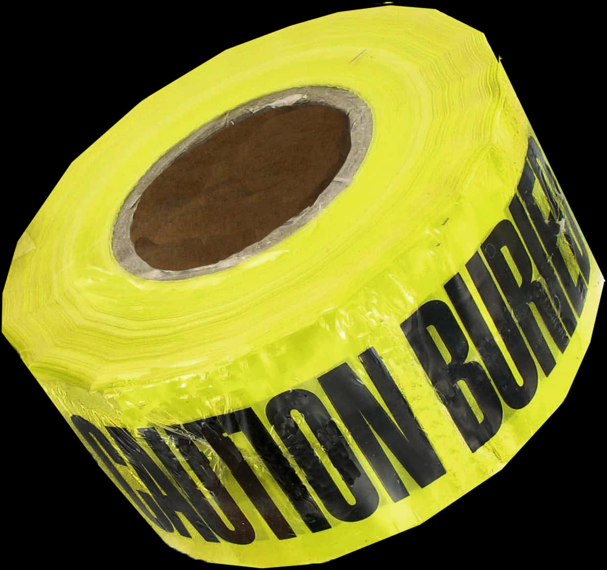 Yellow Black Caution Buried Tape PNG image