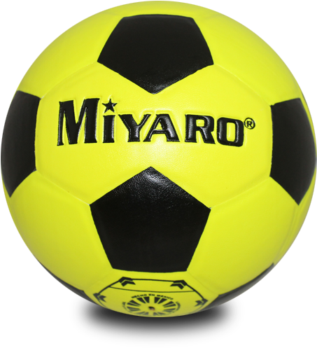 Yellow Black Miyaro Soccer Ball PNG image