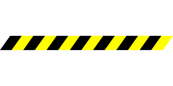Yellow Black Striped Warning Pattern PNG image