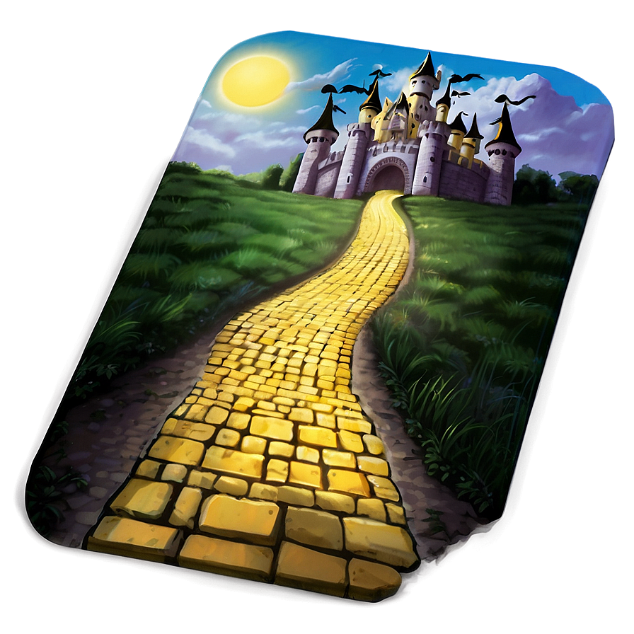 Yellow Brick Road To Fantasy Castle Png 77 PNG image