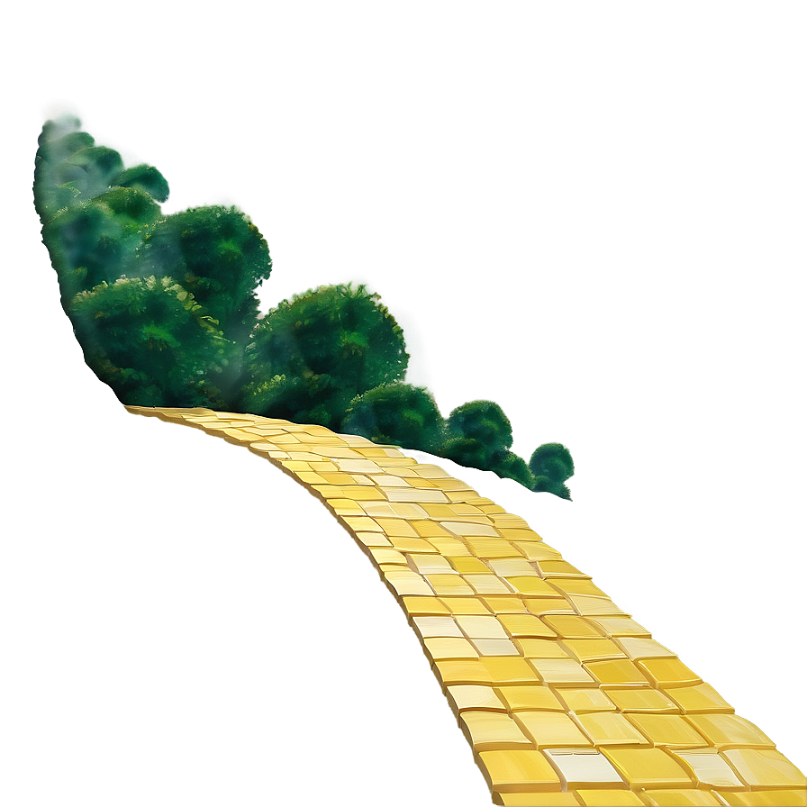 Yellow Brick Road Under Blue Sky Png 29 PNG image